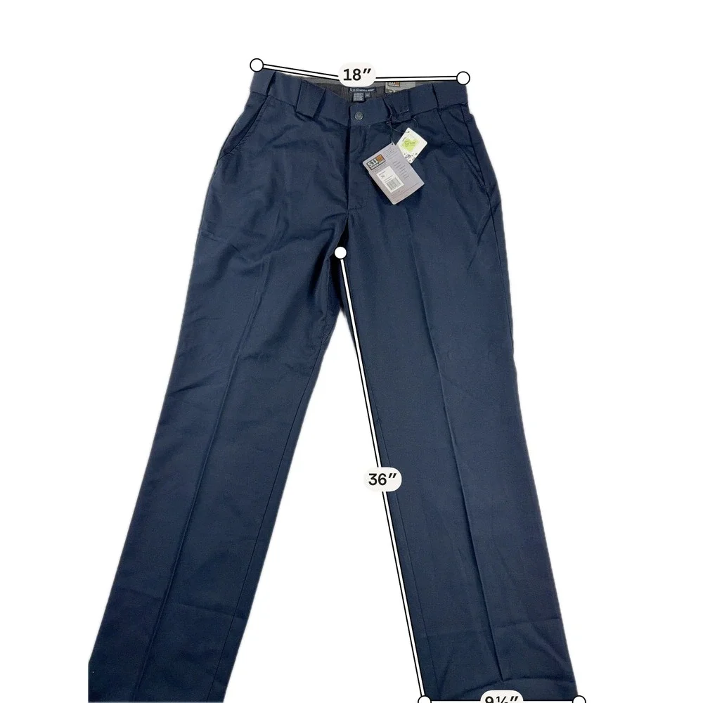 5.11 Tactical Uniform Pants P/R A-Class Teflon Dark‎ Navy Blue Men 36 NWT